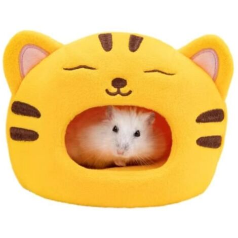 (Tigre)Lit de Maison pour Cochon d'Inde, Mini lit pour Hamster Grotte de Hamster de Conception de Tigre - Mini lit de Hamster (1/4)
