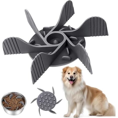 Gamelles Lente Slow Food Inserte,Gamelle Anti Glouton Chien pour Compatible,Gamelle d'alimentation Lente avec Diverses Gamelles (1/4)