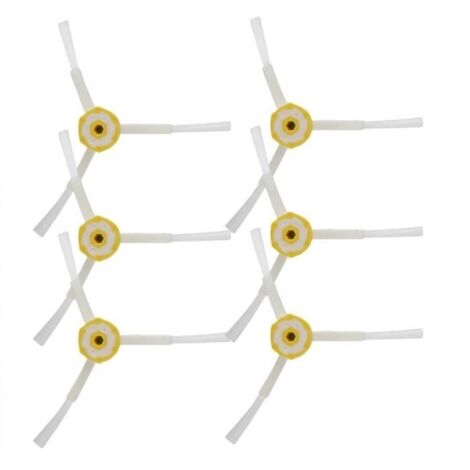 Fdit brosses latérales de robot de balayage 6 pièces de rechange pour brosses latérales pour aspirateur Roomba série 500/600/700 (1/4)