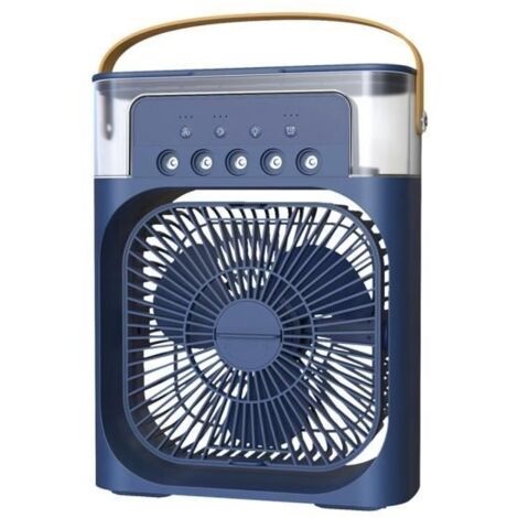Ventilateur de Climatisation Portable Refroidisseur D'Air Humidifié 3 en 1 avec 7 Couleurs LED Ventilateur (1/4)