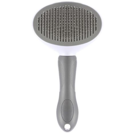 Brosse de Toilettage et de Soins pour Chien et Chat, Peigne Épilateur à Poils Longs, Fournitures pour Animaux de Compagnie gris (1/4)