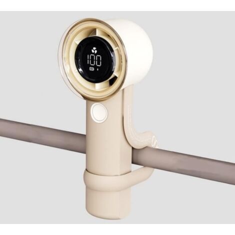 Ventilateur portable Turbo réglable - Batterie 3000 mAh - Rechargeable - Compact pour extérieur (1/4)
