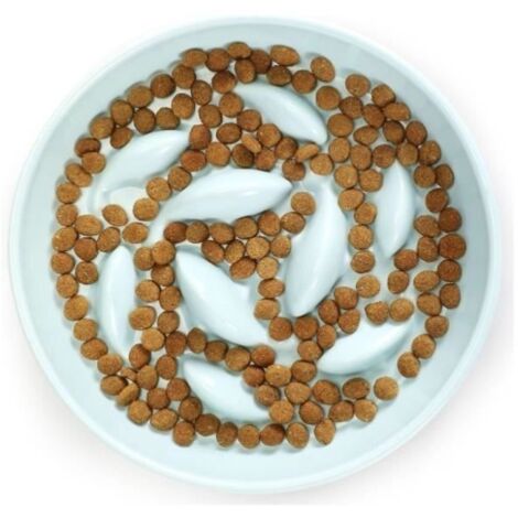 Gamelle Anti Glouton Chat Céramique, Gamelle Alimentation Lente Chat, Bol Chat Anti Glouton, Gamelle Chat Ceramique (1/4)