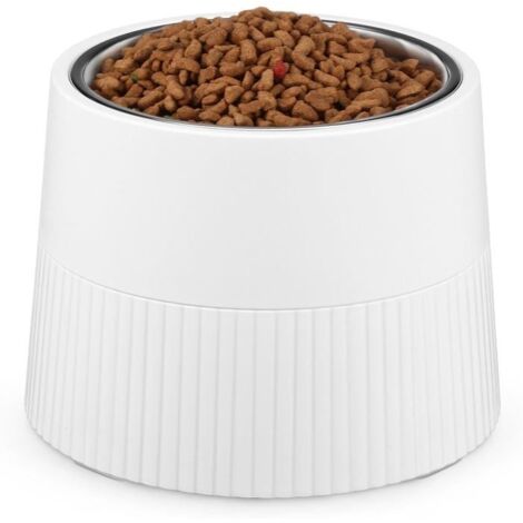 Gamelle surélevée simple pour chiens de toutes tailles, gamelle d'eau antidérapante et anti-fuite avec support amovible en mélamine