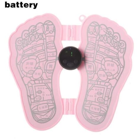 Couleur rose Batterie stimulateur de jambes et masseur de pieds, appareil de Stimulation musculaire, circulation des pieds, cous
