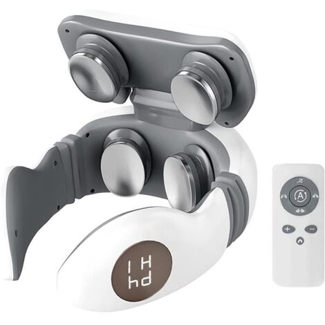 (blanc)Masseur de cou - ZERODIS - Modèle électrique - 5 modes de massage - Télécommande - Ergonomique (1/4)