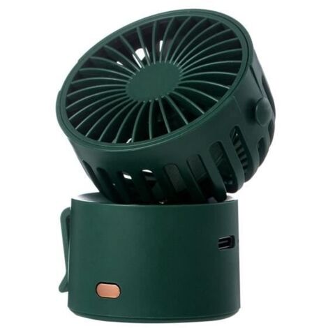 Ventilateur de cou Grand volume dair mains libres, mini ventilateur à rotation utile à 45 degrés style-Green 3 (1/3)