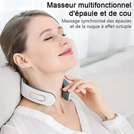 Masseur Cervical intelligent Masseur de nuque Portable Masseur De Cou à Impulsion électrique Avec Fonction de Chauffage 6 Modes (1/4)