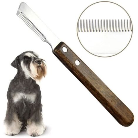 (Comme montré)Couteau à Trimmer - Professionnel - Brosse Chien et Chat - Ergonomique - Acier Inoxydable - Léger