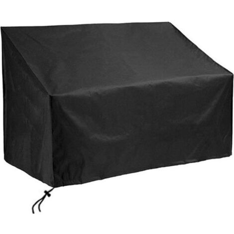 (Noir)Housse de protection pour banc de jardin - Étanche et résistante à la déchirure - Noir (1/4)