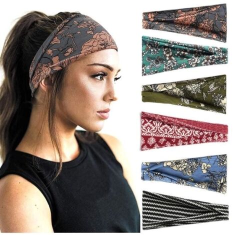 (Différentes couleurs)Bandeau Cheveux - Headband - 6 Pièces Élastiques - Confortable - Doux - Design Élégant (1/4)