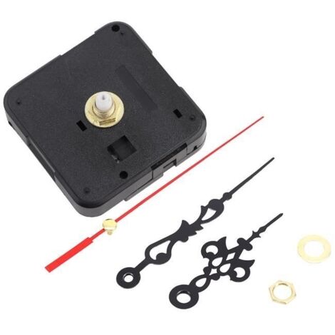 Mécanisme D'Horloge à Quartz 3 Aiguilles Super Silencieux - Kit Complet Noir