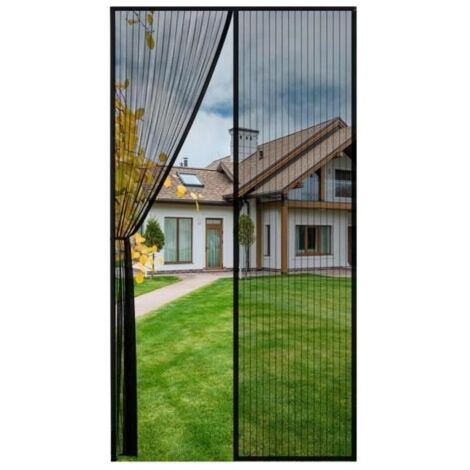 Moustiquaire Porte Fenetre Aimantée Magnetique 70x200cm,Rideaux Anti Mouches pour Porte de Balcon,Magnétique Moustique Sans Perçage (1/4)