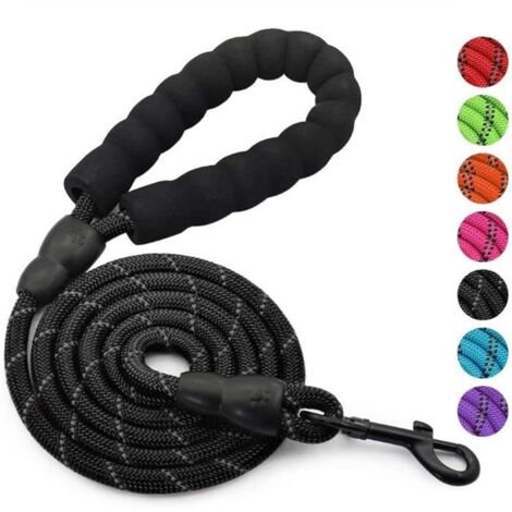 Laisse pour chien en nylon avec poignée rembourrée, 1,5 m de long, pour la marche quotidienne et le dressage, convient pour le[98] (1/4)