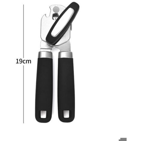 Ouvre-Boîte 3 En 1 Acier Inoxydable - Manuel Ergonomique Pour Arthrite, Seniors & Cuisine Quotidienne