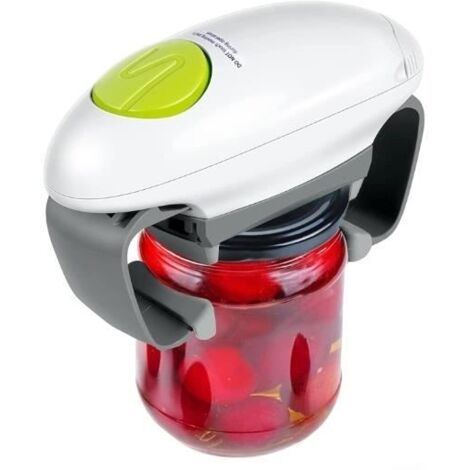 (Blanc)Ouvre-bocal électrique One Touch-Décapsuleur automatique puissant pour les mains faibles et les personnes âgées souffrant d'arthrite (1/4)