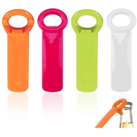 4 Pcs Ouvre Bouteille Manuel, Sans Effort Ouvre-Bocaux de Conserve, Multifonctionnel Ouvre bocal pour Personnes Âgées, Plastique (1/4)