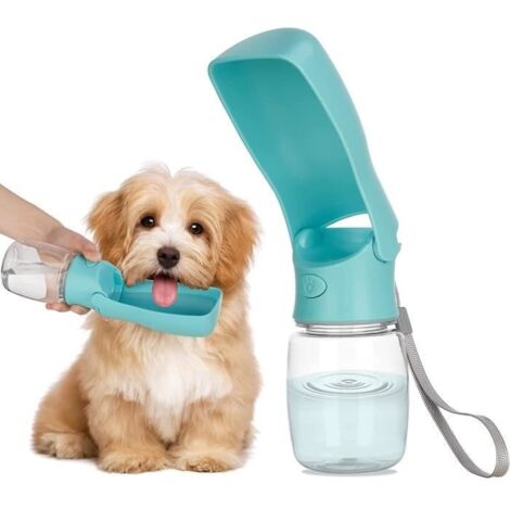 Bouteille d'eau pour Chien, Grande capacité 350 ML. Légère et transportable pour étancher la Soif de Votre Animal en Promenade, (1/4)