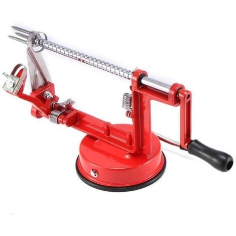Vide Pomme,Extracteur De Pomme,Vide-Pomme En Acier Inoxydable Outil,Vide Trognon Pomme,Avec Lame Dentelée E Poignée En Plastique,Apple Corer,Vide Fruit Pour La Maison Et Cuisine,Rouge,1 Pièce