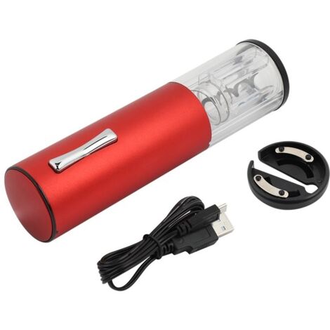 Tire-Bouchon Électrique LuxéArt - Kit Complet Avec Aérateur, Coupe-Capsule & Guide Vins