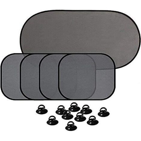 Pare Soleil Voiture Ventouse pour Fenêtre Latérale Arrière Bébé Enfant Protection Solaire Anti-UV Épais Avec Sac de Rangement (1/4)