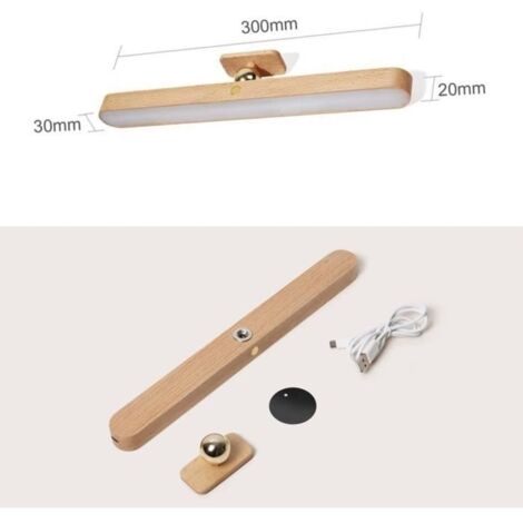 Glighone Applique Murale Bois & Métal Industriel – Variateur Intégré E27 – Rétro Vintage Cuisine, Salon, Chambre