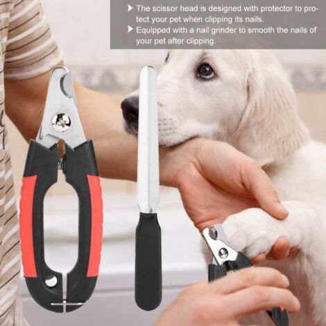 RUR Grande taille Coupe-ongles de chien Coupe-ongles pour animaux de compagnie en Acier inoxydable LC044