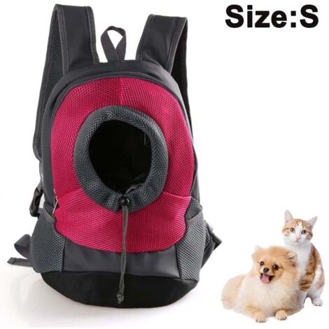 Sac à dos de transport confortable, sac avant pour chiot avec design respirant et épaule rembourrée pour la randonnée, les voyages
