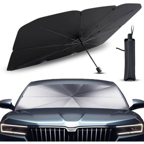 Pare Soleil Voiture Pare Brise Avant, Parapluie Soleil SUV et Camion Pare-soleils pour Pare-Brise Avant Auto résistant(125 x 65 cm) (1/3)