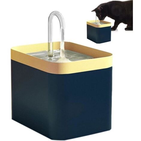 Fontaine à eau pour chat, fontaine à boire sans fil ultra-silencieuse de 1,5 L avec filtre (1/5)