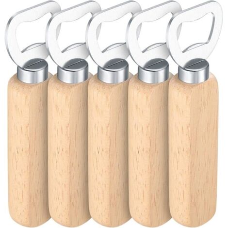 Lot de 5 ouvre bouteille ouvre capsule naturel ouvre capsule ouvre capsule cadeau personnalisé pour homme (1/5)
