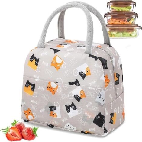 NERTHUS Sac Isotherme Réutilisable Déjeuner – Porte-Sandwich, Collation, Fruits – Écologique & Léger