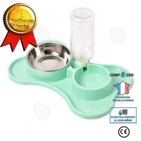 Gamelle d'alimentation Lente pour Chiens Distributeur Eau Automatique pour Chat Chien (1/4)
