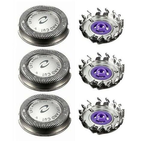 Lot de 3 têtes de rasoir de rechange pour Philips Hq3 Hq4 Hq55 (1/5)