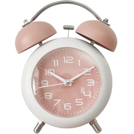 Réveil Analogique Silencieux sans tic-tac,Réveil De Voyage Portable Fonction Snooze Horloge de Table Rétro Mécanismes Électroniques (1/4)