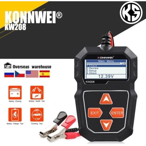 Testeur de Batterie de Voiture 12 V 100 à 2000CCA Démarrage Circuit Testeur analyseur de Batterie 12 volts Ba (1/4)