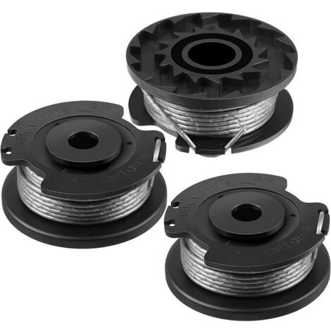 (Noir)Bobine de fil intégrée pour coupe-bordures Bosch - Lot de 3 - Ø 1,6 mm - Longueur 6 m (1/4)