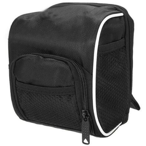 (Noir)Dilwe pochette extérieure pour vélo Sacoche de vélo pour guidon avant de vélo Sacoche de vélo pour extérieur moto pour (1/4)