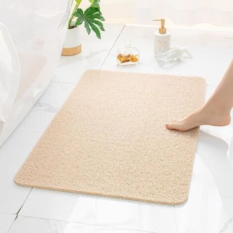 (Beige)Secure Mat - L'ultime tapis de bain antidérapant, le tapis de baignoire antidérapant, le tapis de bain Secure Mat,Beige (1/4)