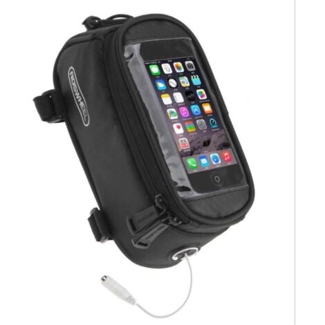 Sacoche de Cadre vélo, Guidon Avant Sac de vélo-Dessous 6.3'"téléphone (1/4)
