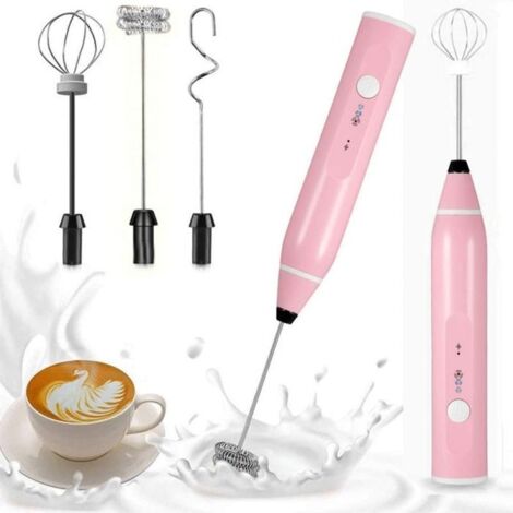 CIRCLE JOY ousseur à Lait Électrique avec Acier Inoxydable Support