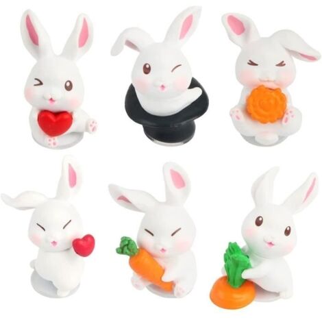 Figurine - Décoration - Lapin Miniature - Résine - Intérieur - Jardin (1/4)