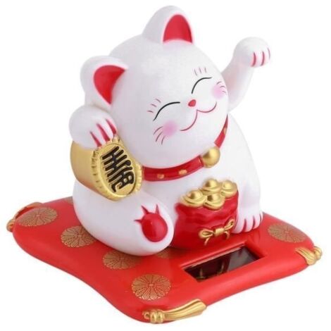 LAN Chat Porte-Bonheur À Énergie Solaire Fortune Cat Petit Chat Ondulant À Énergie Solaire Vivid