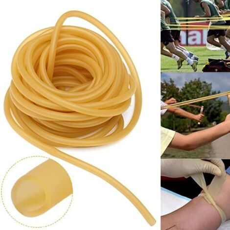Tube Élastique 6x9mm - Latex Naturel - 3m - Pour Fronde et Entraînement (1/2)