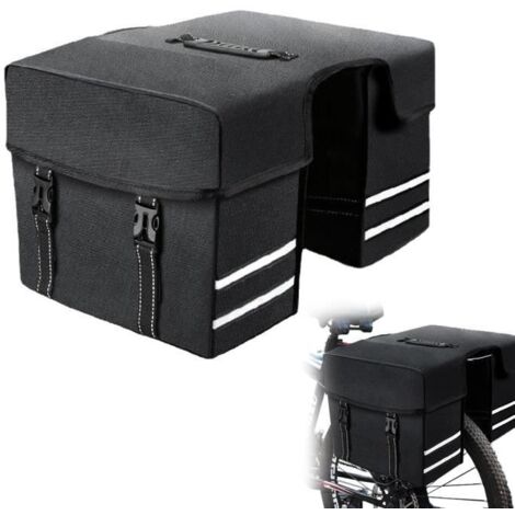 (Noir)Sac Vélo Porte Bagage étanche - Noir - 28L Pour Siège Arrière de Vélo (1/4)