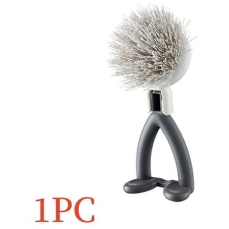 Brosse à Vaisselle,Brosse à Paume de Cuisine avec poignée,Brosse de Nettoyage à rainures,Brosse à récurer Pliable,pour poêle,évier (1/4)