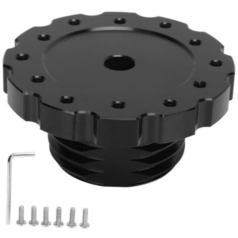 SALALIS adaptateur de volant de course Adaptateur de volant noir de remplacement précis pour volant auto couvre-volant (1/4)