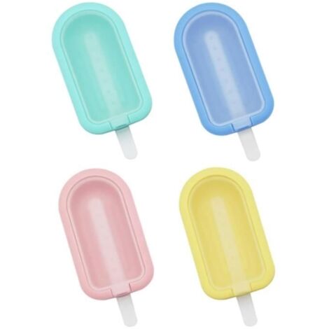 Moules à Glace - Non spécifié - 4 Pcs - Silicone - Réutilisables - Pour Crème Glacée DIY (1/4)