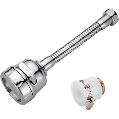 Rallonge de robinet,Robinet Flexible Rotatif à 360°,Extension de Robinet de Cuisine avec Mode Mousse,Robinet Rotaryender Cuisine (1/4)