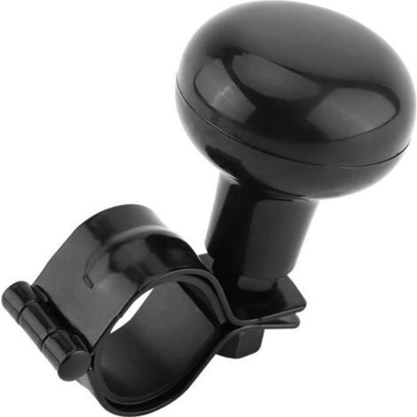 Bouton de volant robuste pour voiture universelle noire avec poignée en forme de boule-DUO (1/4)